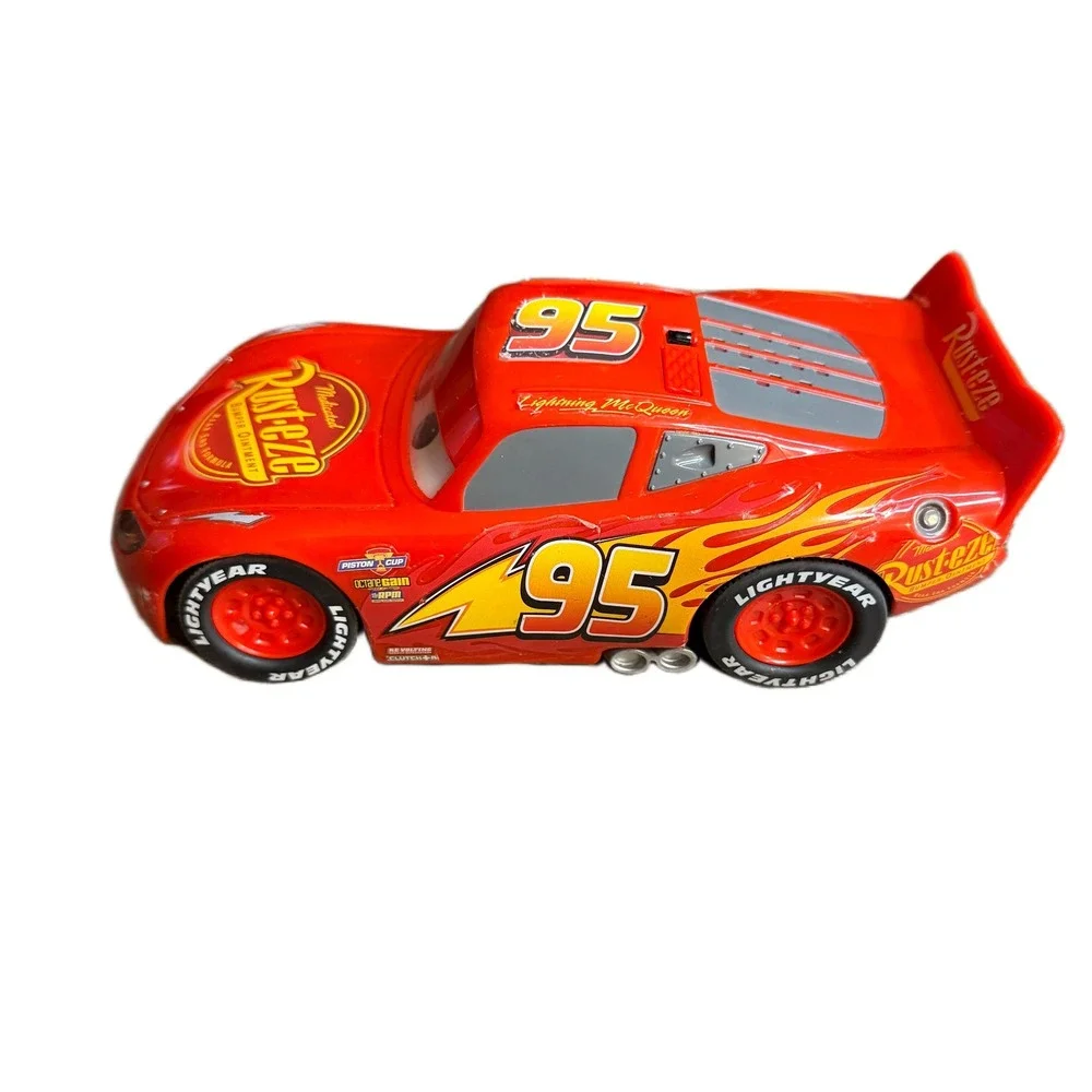 Disney Pixar‎ Cars Lightning McQueen 95 Rust-eze Red Race Car Thinkway Toys 8in